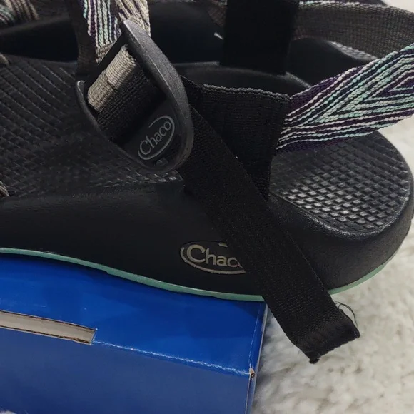 Chaco , Size W10,Black and Gray Strappy Sandals - Picture 6 of 16